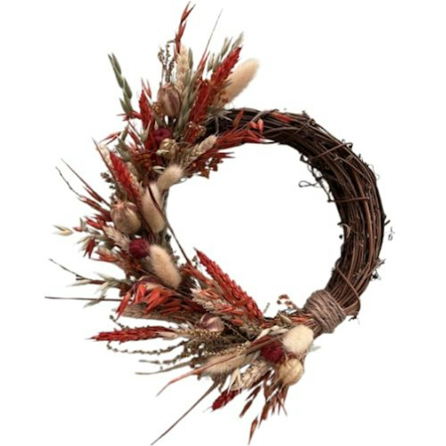 Mini Dried Flower Autumn Wreath