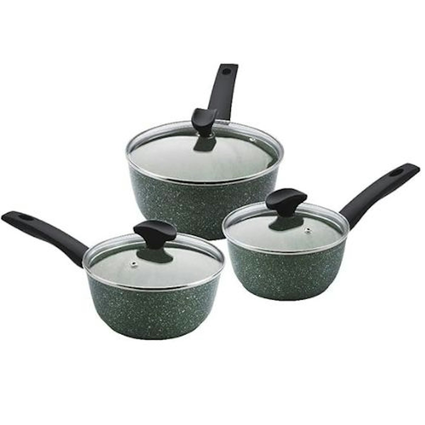 Prestige Eco 3 Piece Non-Stick Saucepan set