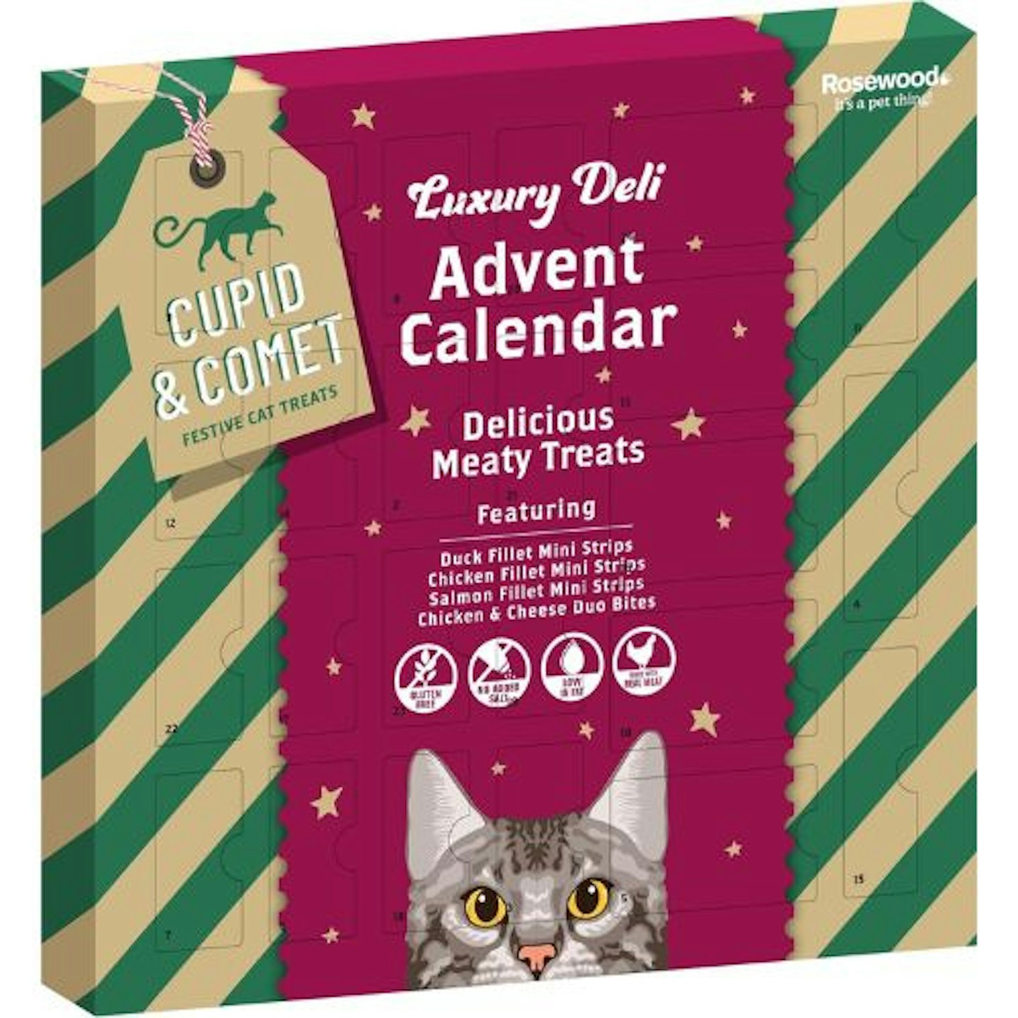 Rosewood Cupid & Comet Luxury Real Meat Advent Calendar for Cats