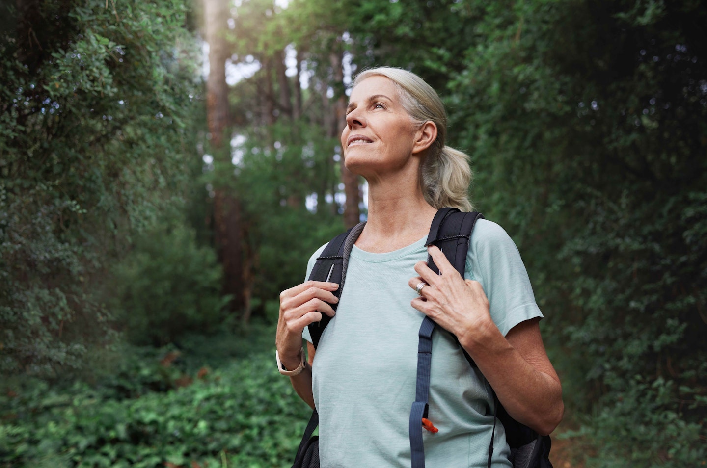 Woman hiking