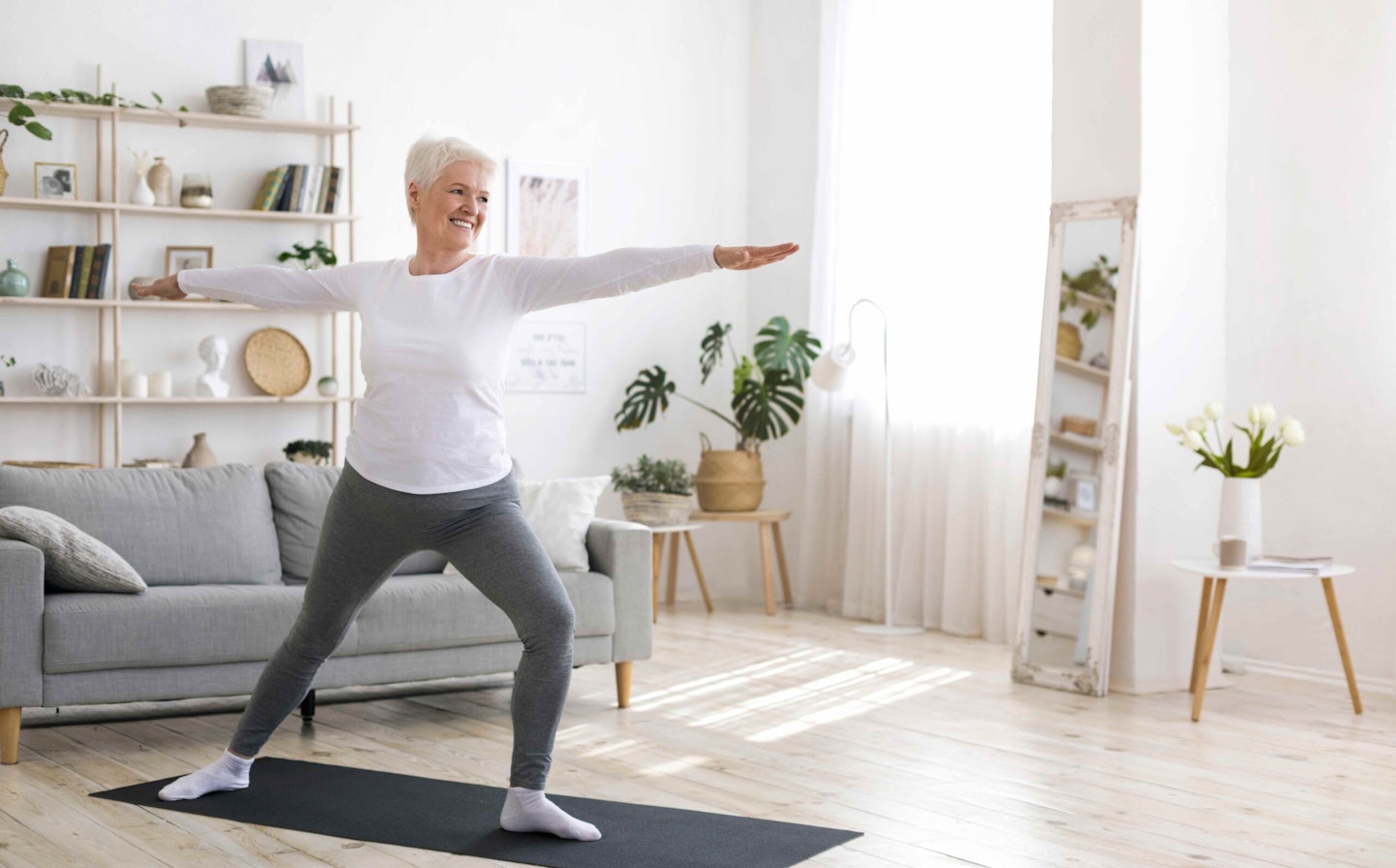 Woman doing yoga