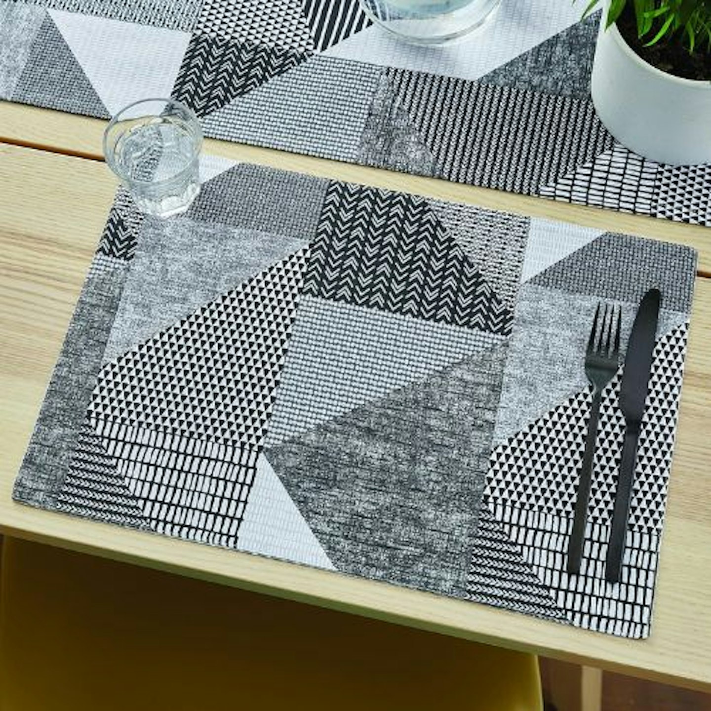 Catherine Lansfield Larsson Geo Placemat Pair