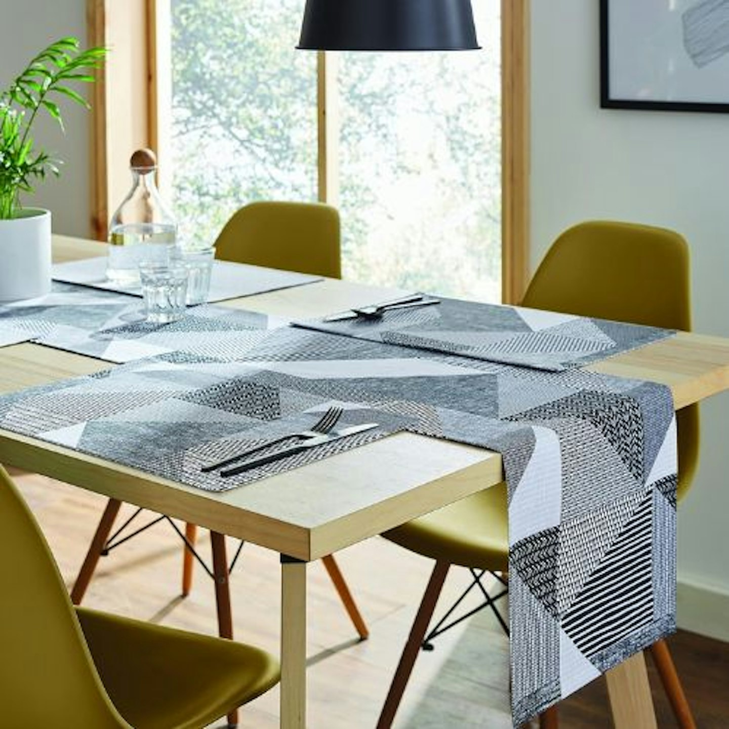 Catherine Lansfield Larsson Geo Table Runner