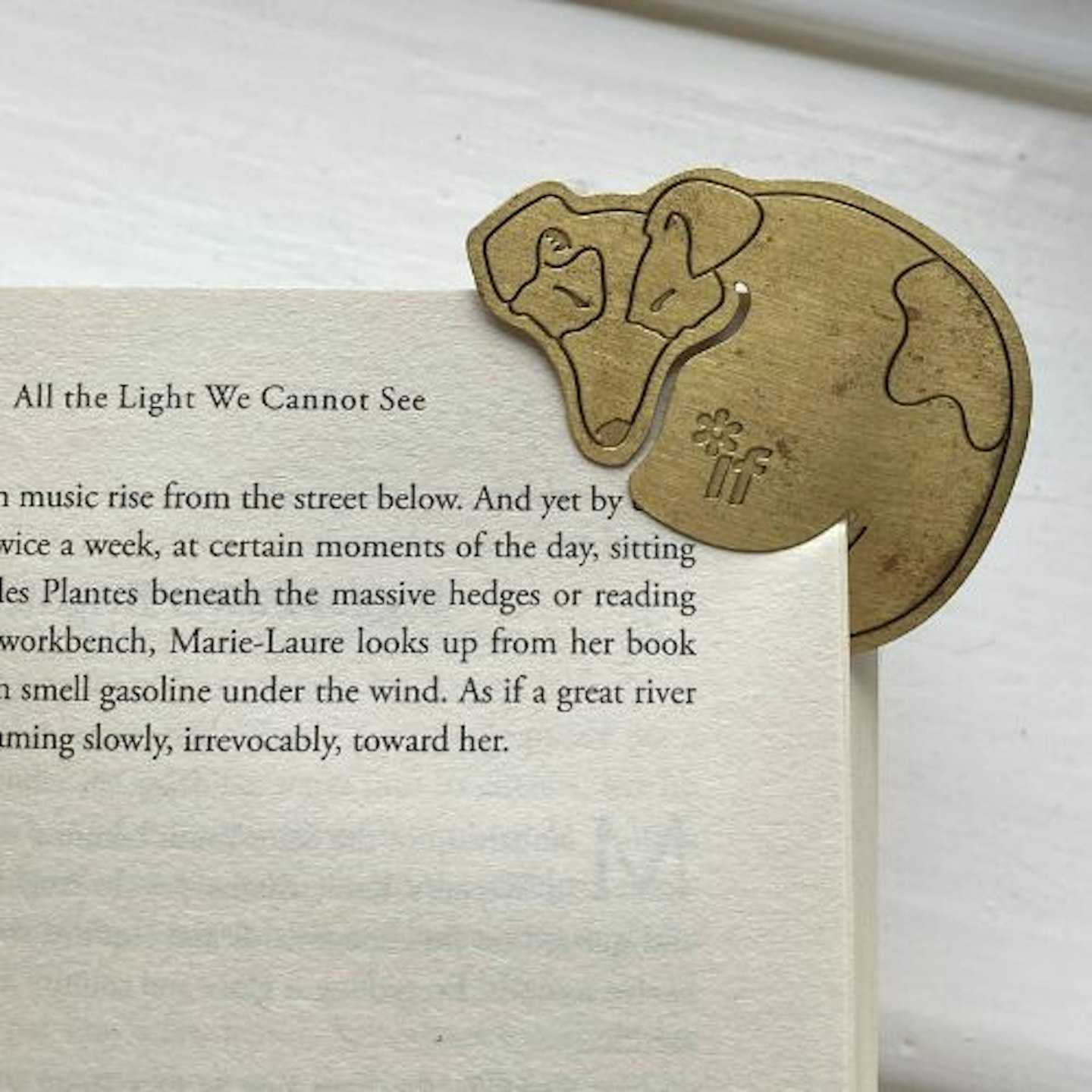 Curled Up Corners - Drowsy Dog bookmark