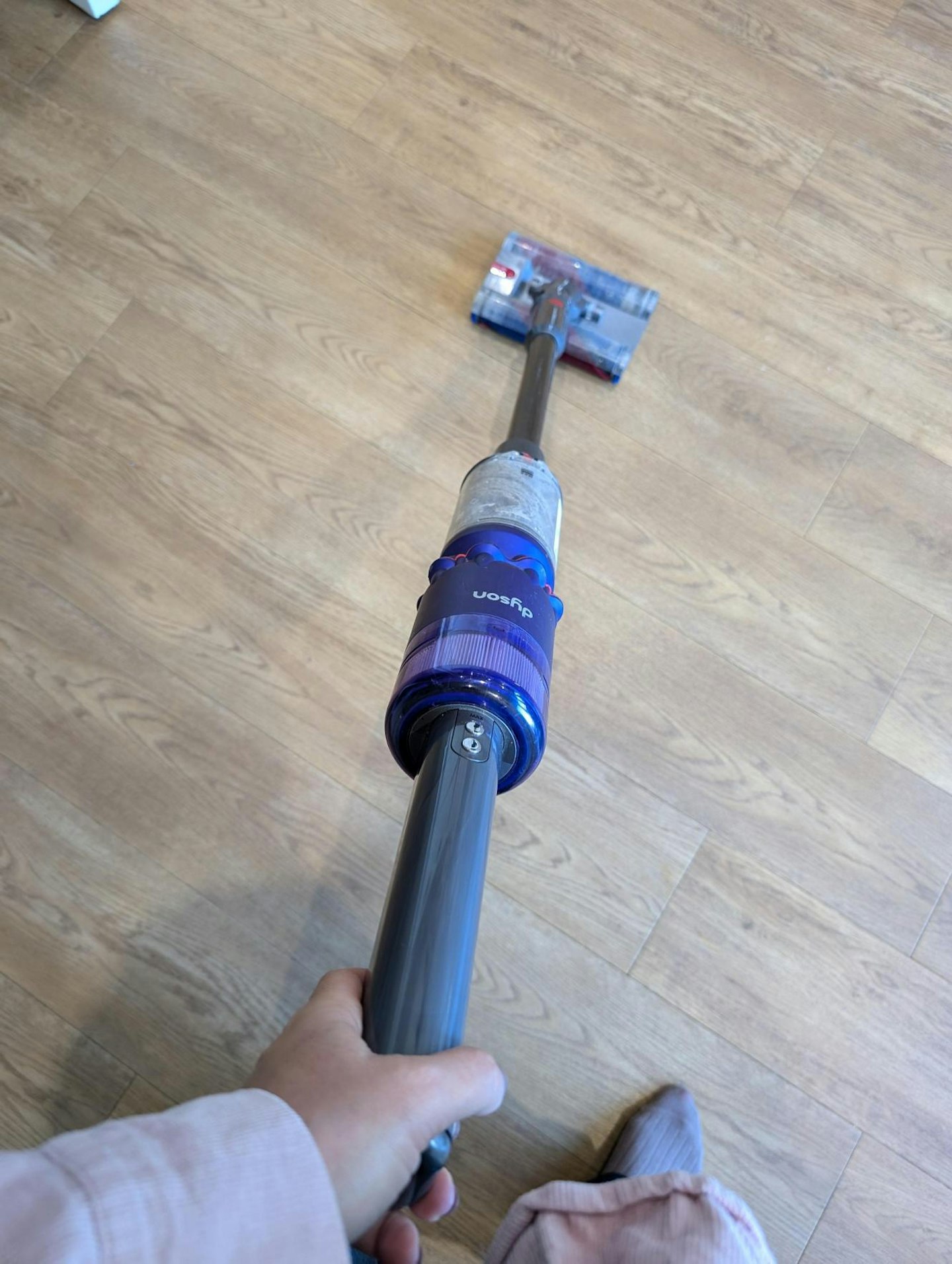 Dyson Omni-glide in use