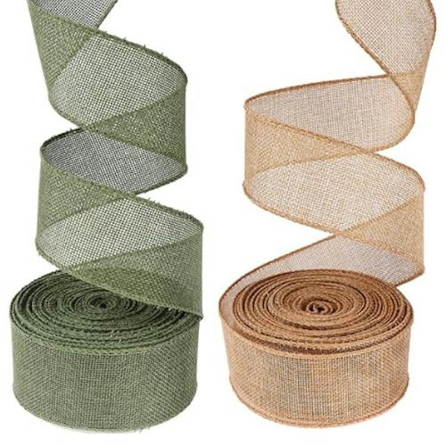 HEZUNHZ Burlap Fabric Craft Ribbon