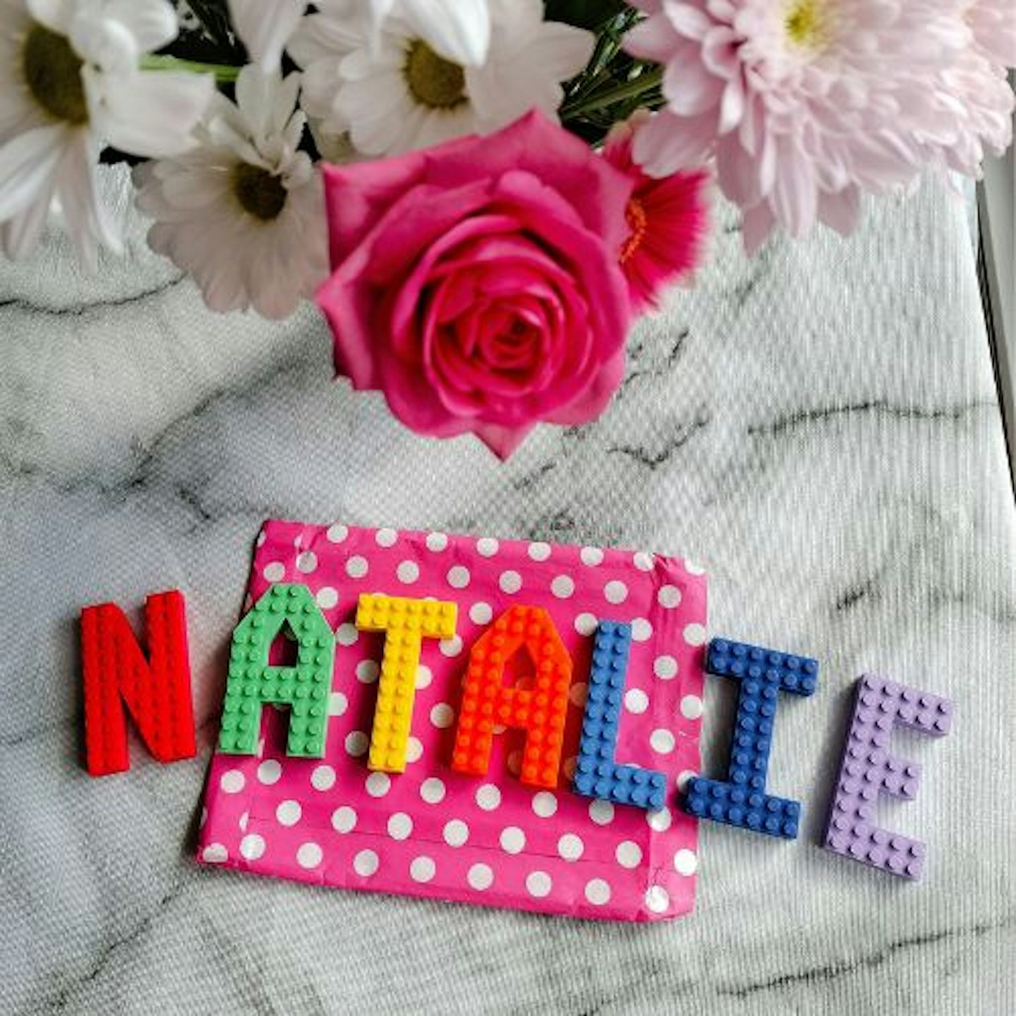 Made Happy Brick Large Name Sign for Girls/Boys