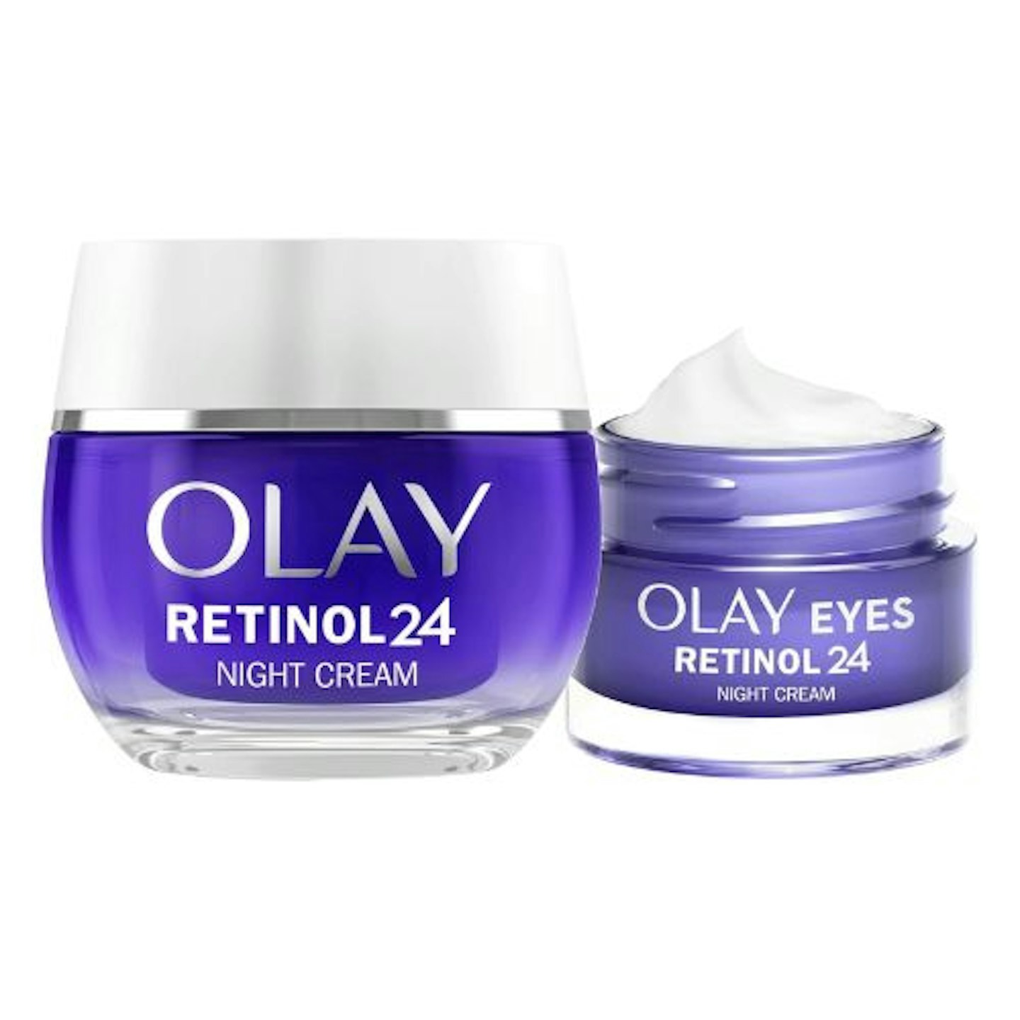 Olay Retinol 24 Night Cream Face Moisturiser 50ml + Eye Cream for Dark Circles