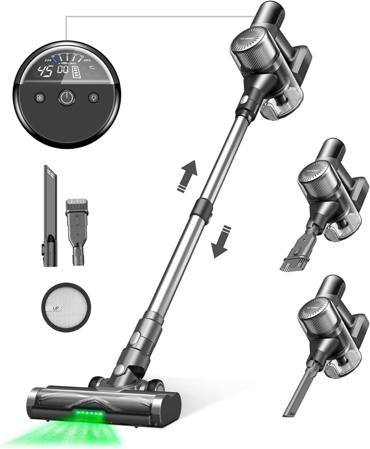 Ultenic U12 Vesla Powerful Cordless Vacuum Cleaner with all the attachments included