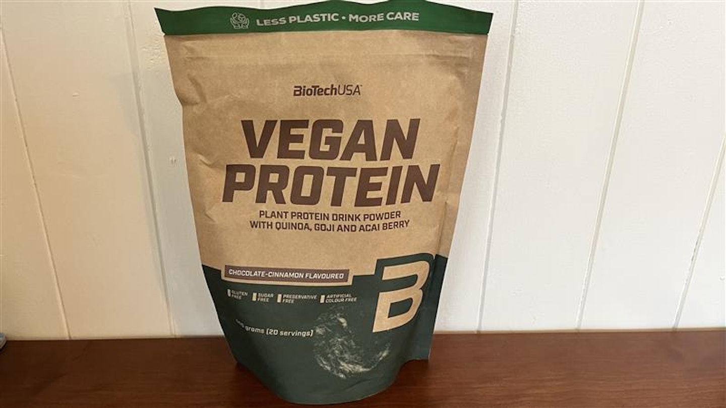 Biotech vegan protein powder chocolate cinnamon 