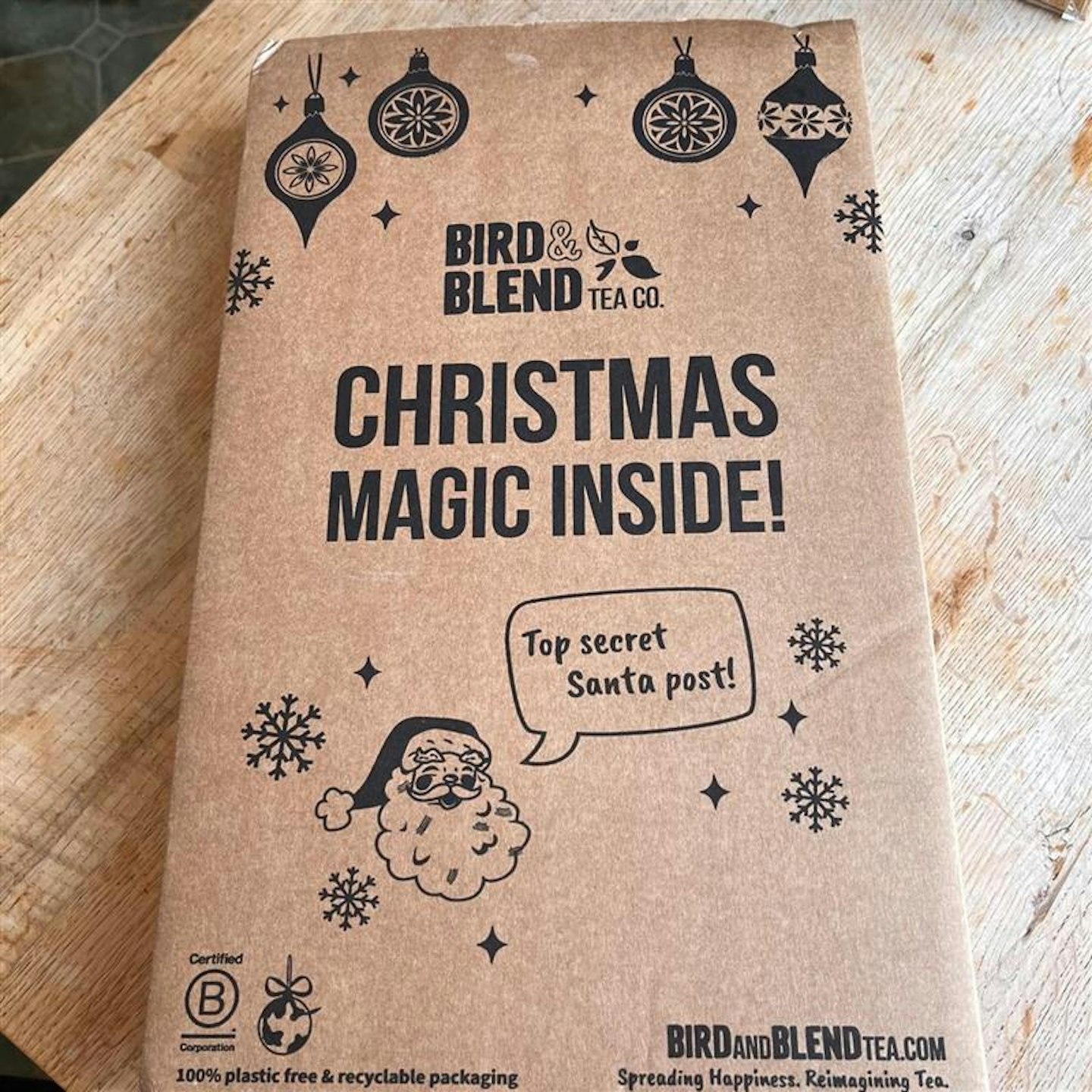 Bird and Blend tea advent calendar packaging