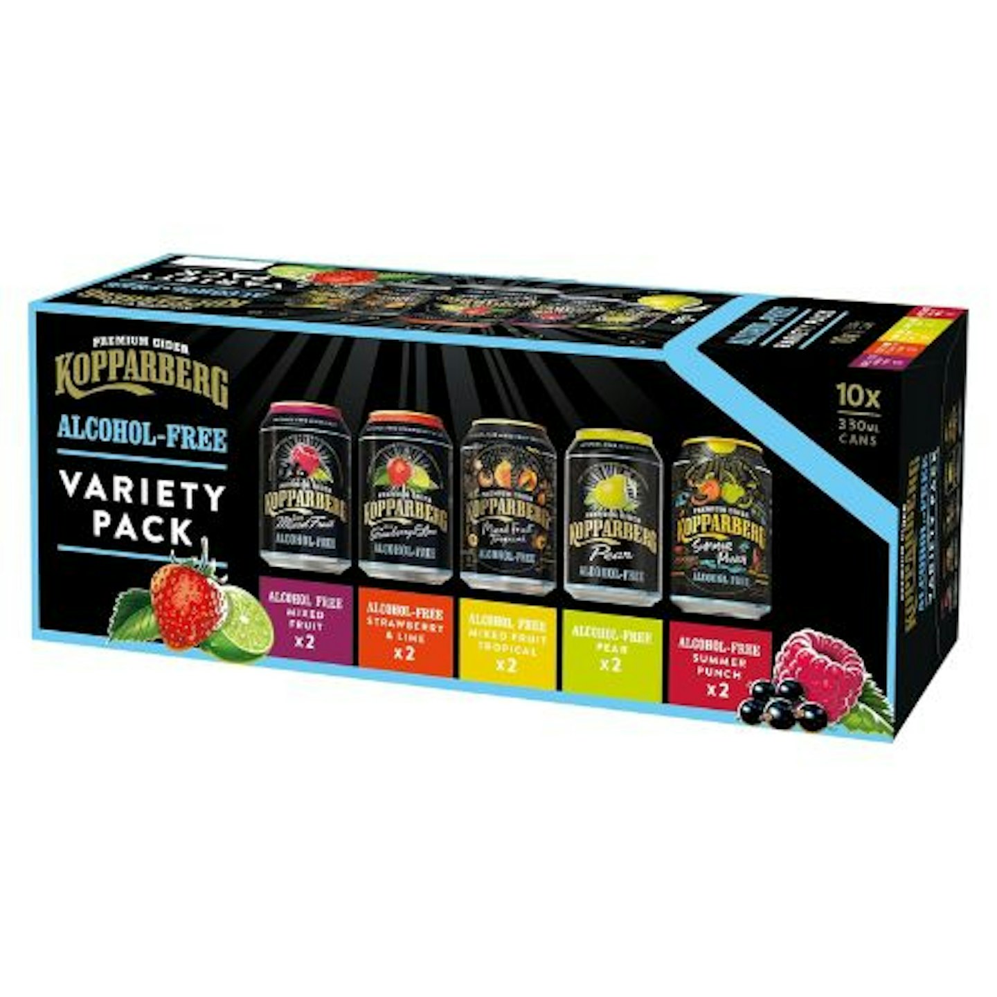 Kopparberg Fruit Cider Alcohol Free Variety Pack