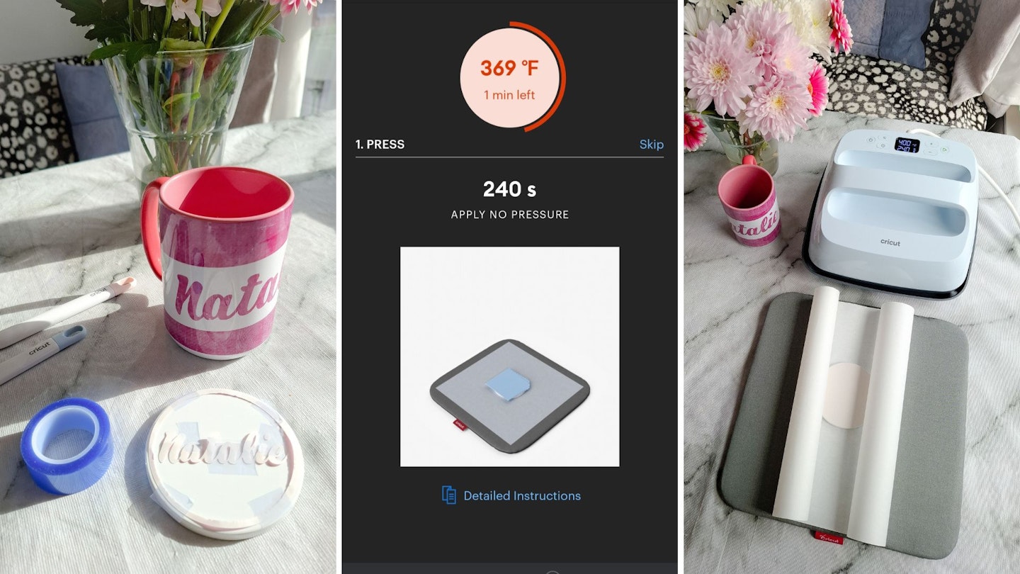 Making a personalised coaster with the Cricut Heat app and EasyPress 3