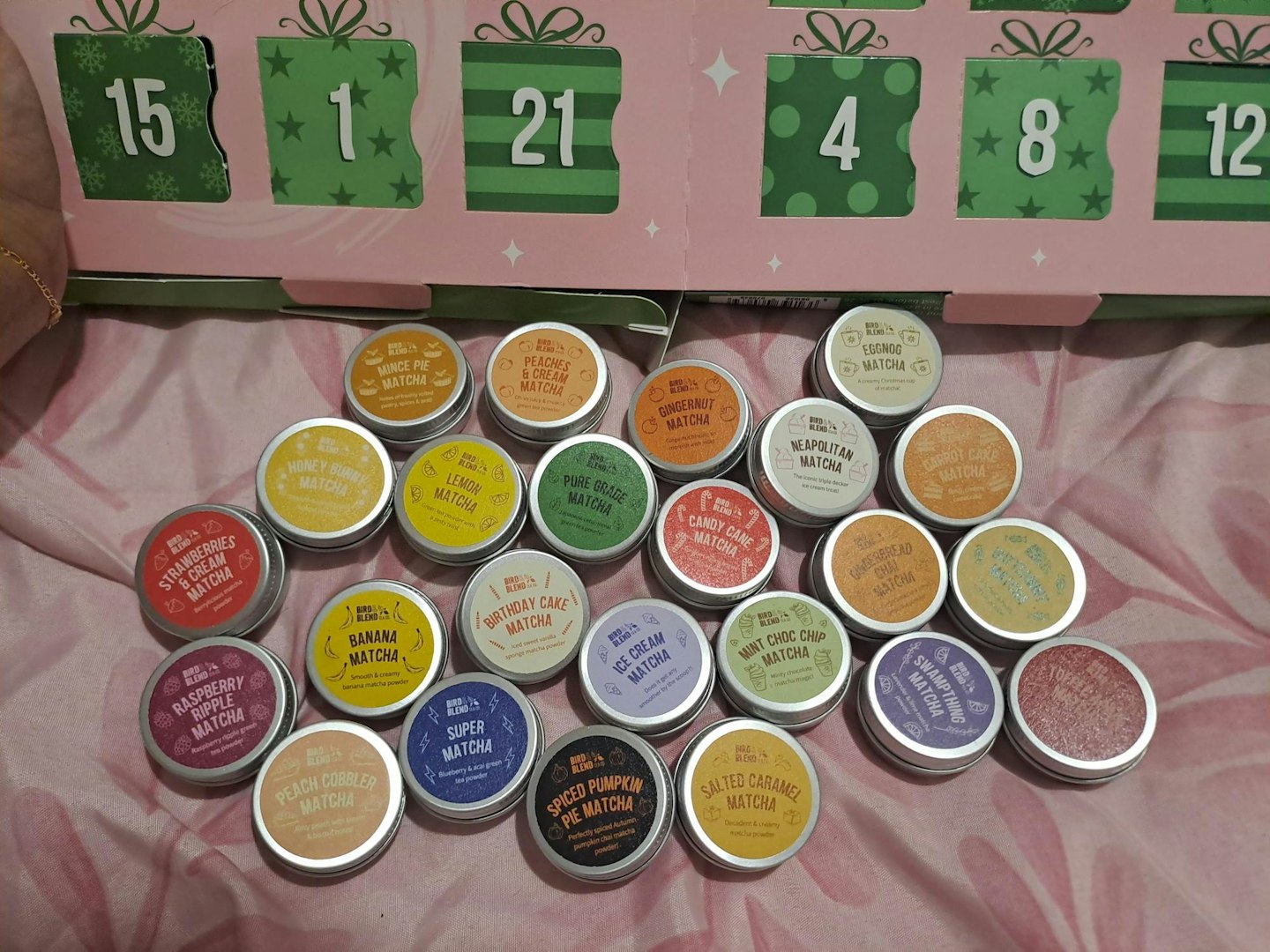 Bird & Blend Tea Co. Matcha Advent Calendar with all the blends 