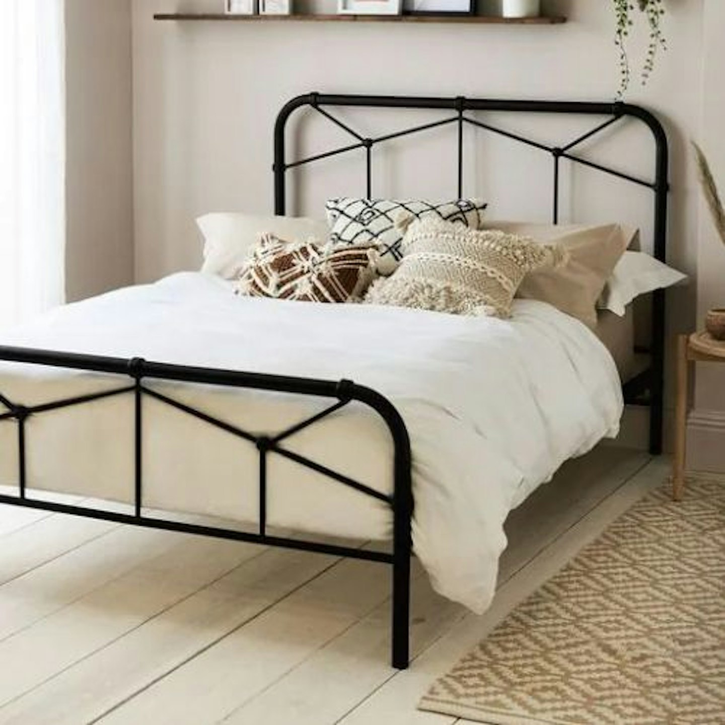 Black Catalina Metal Bed Frame