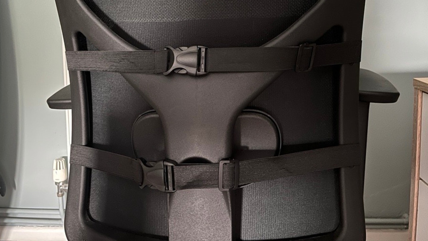 straps on the Everlasting Comfort Memory Foam Lumbar Support Cushion