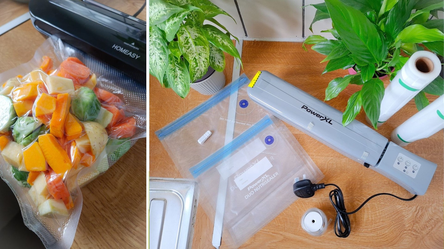 The Homeasy and Power XL food vacuum sealers tried and tested in a kitchen by Yours.co.uk