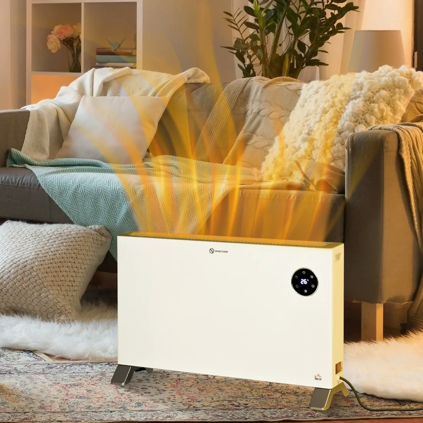 HOMCOM Freestanding Electric Convector Heater