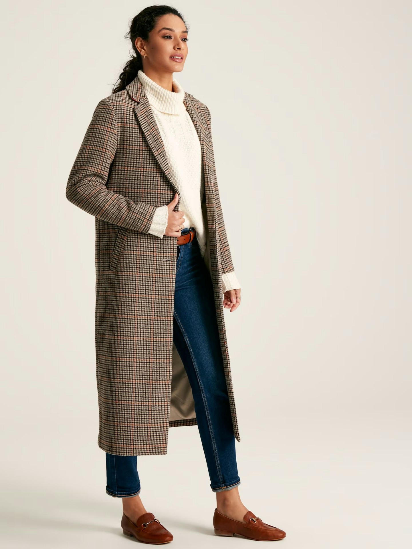 Harrow Check Wool Blend Coat