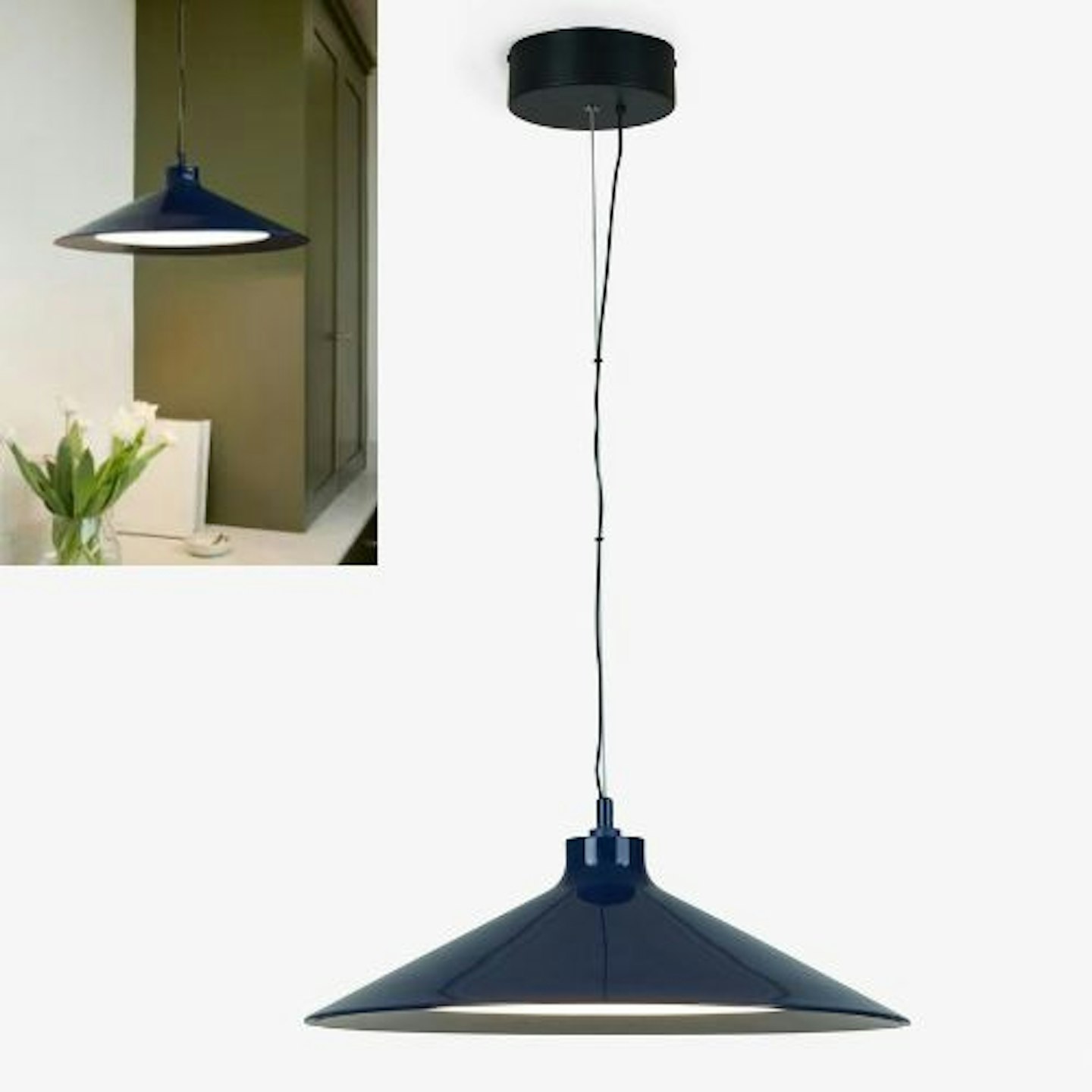 Jasper Conran London Blue Triangle Pendant With Diffuser