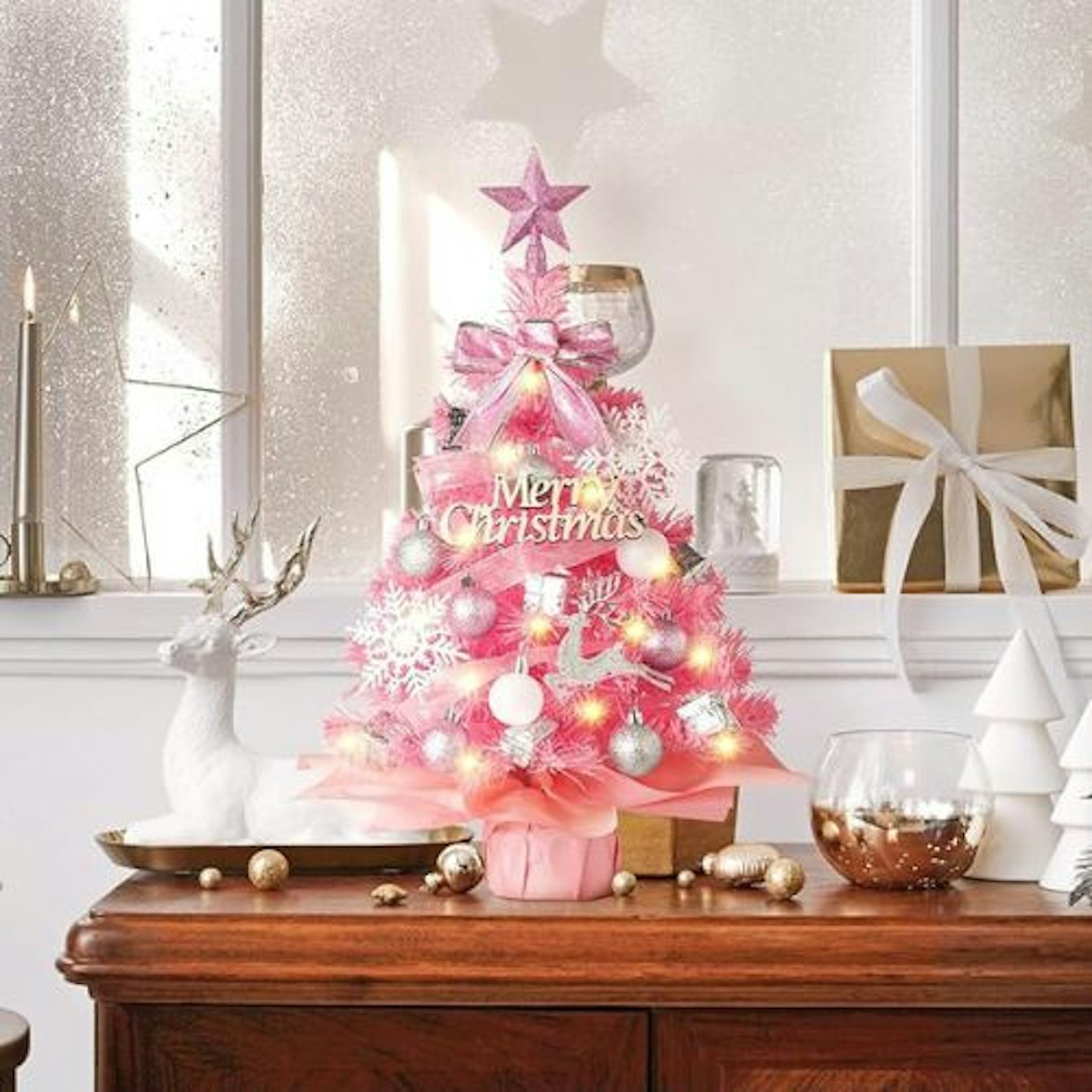 MACTING 2 FT Mini Christmas Tree with Lights