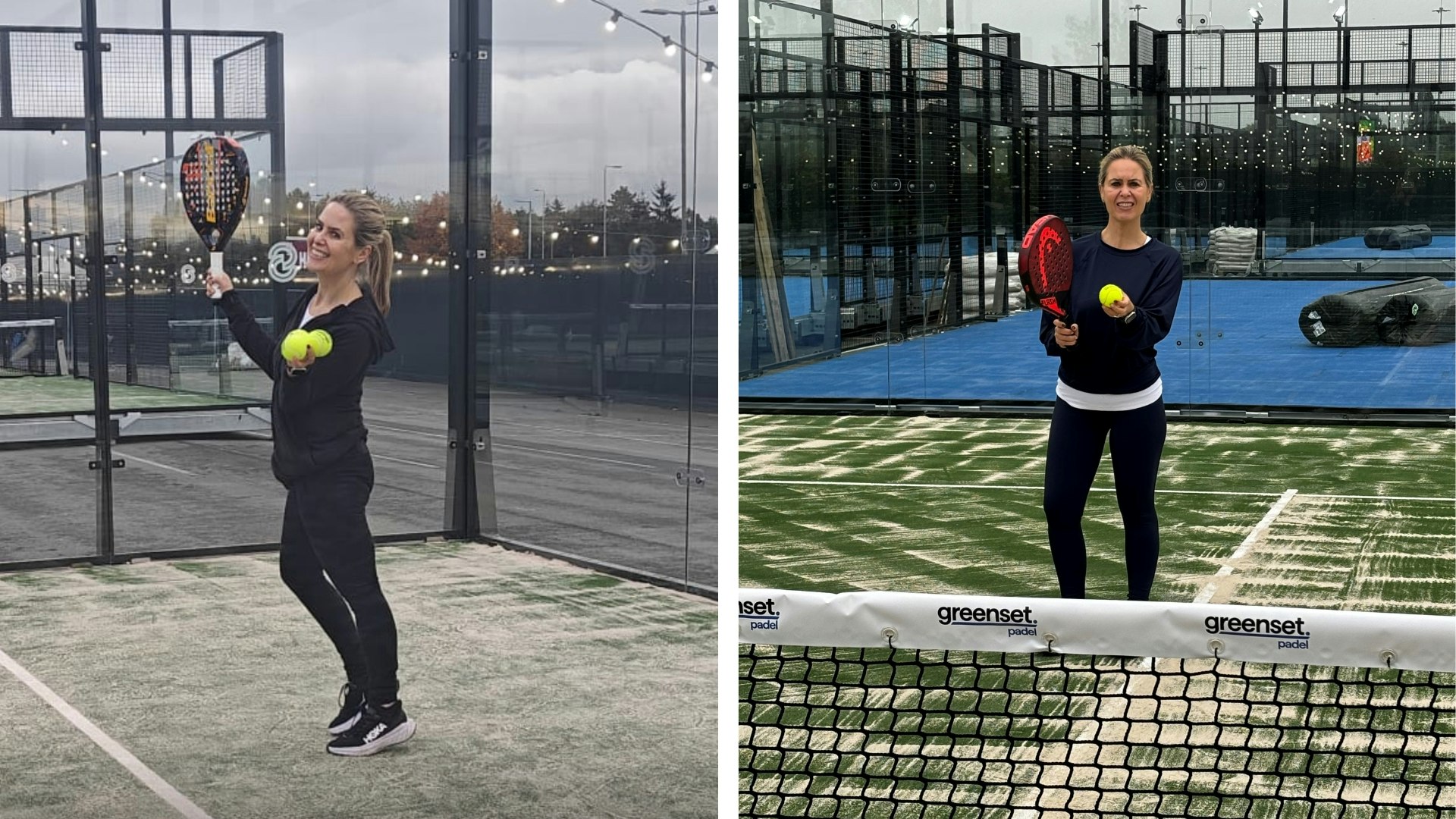 Suzanne Baum playing Padel Tennis