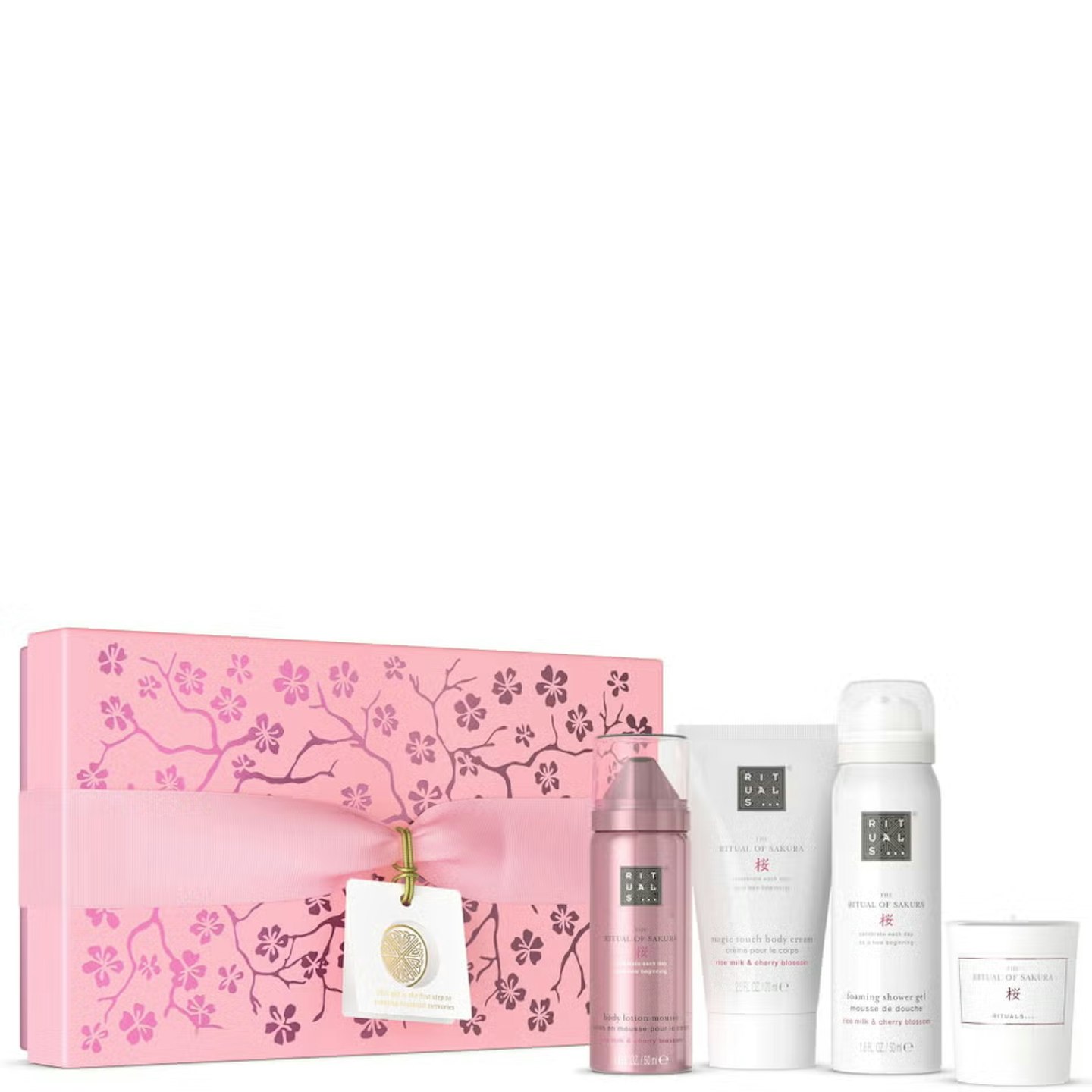 The Ritual of Sakura - Floral Cherry Blossom & Rice Milk - Small Bath and Body Gift Set