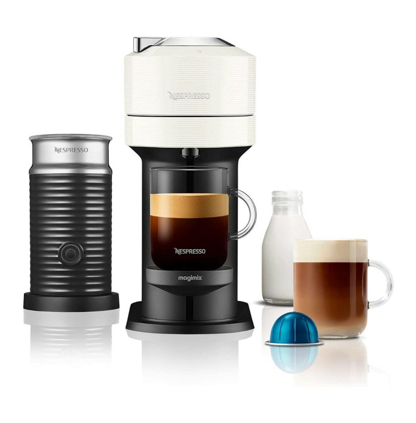  Nespresso Vertuo Next 11711 Coffee Machine with Milk Frother by Magimix