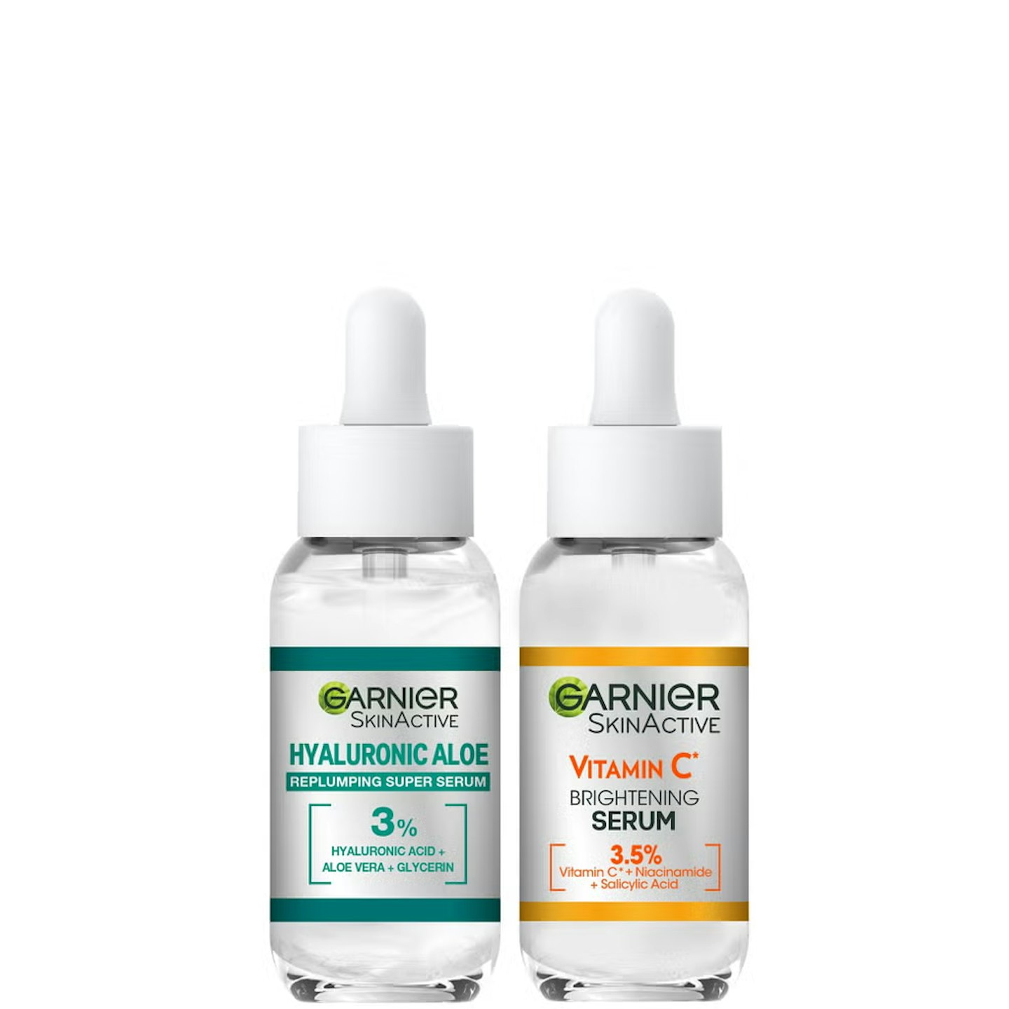 Garnier skin serum set 