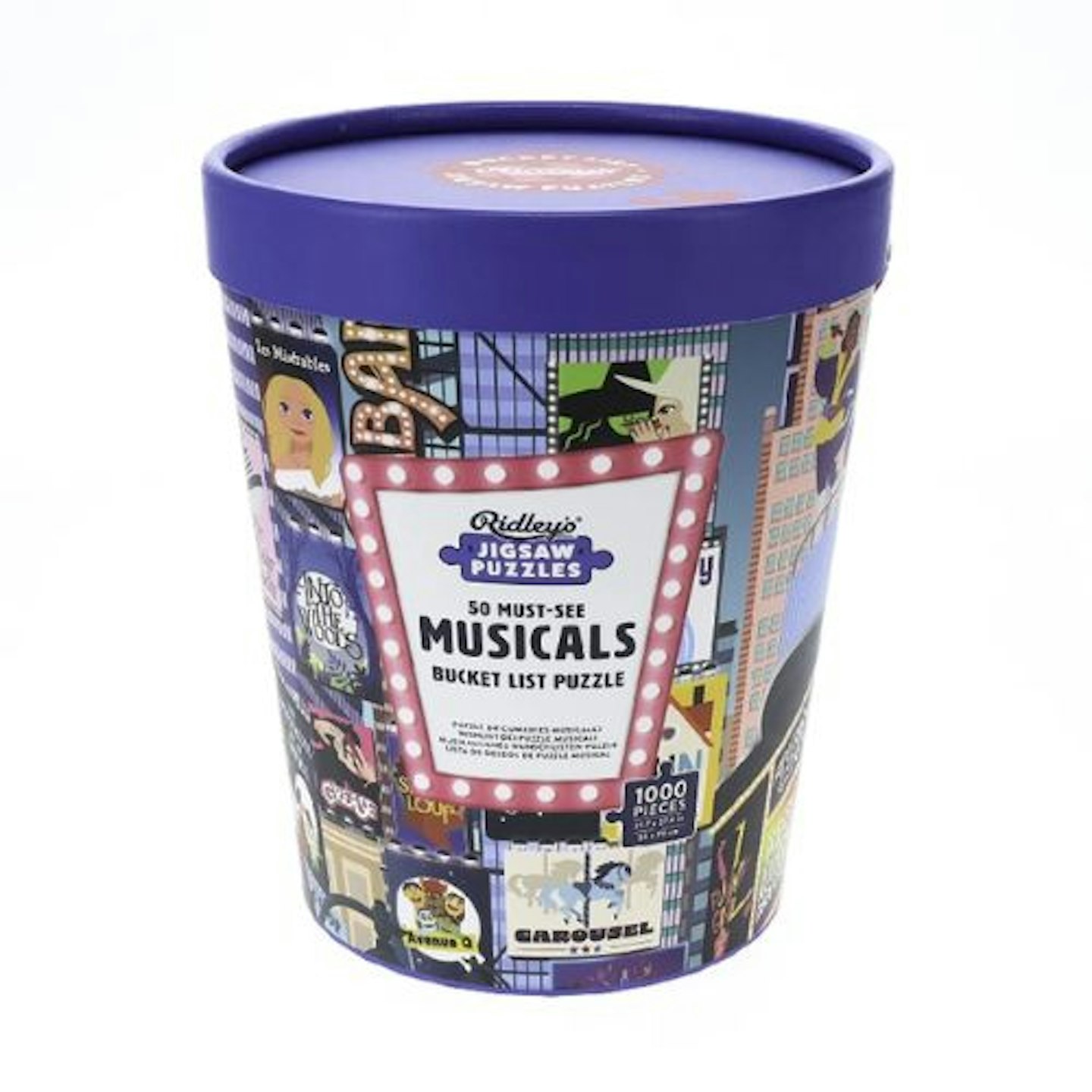 50 Must See Musicals Bucket List 1000 Piece Puzzle