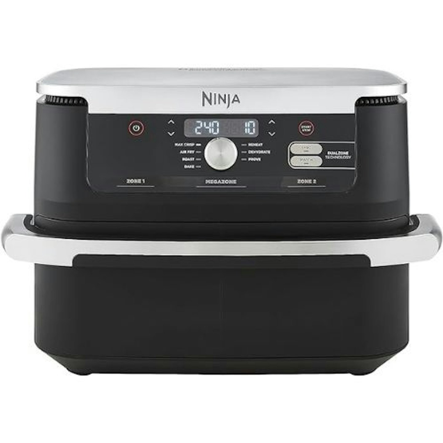 front view of the Ninja Foodi FlexDrawer Dual Air Fryer AF500UK