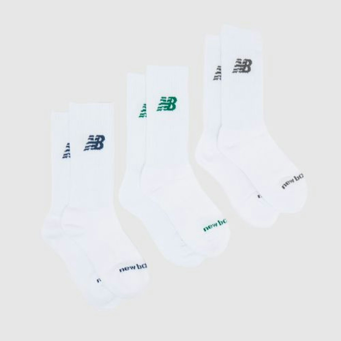 Off-white New Balance Sport Crew Sock 3 Pack 