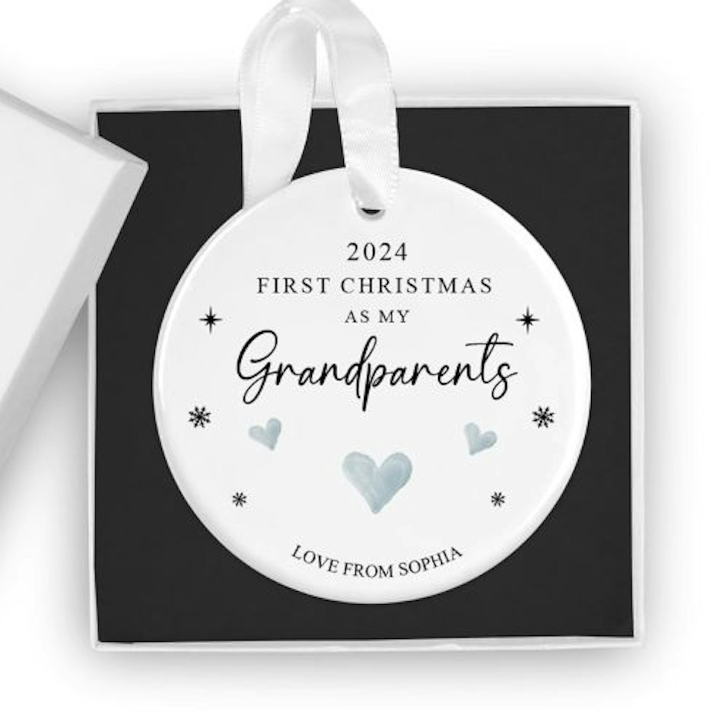 Personalised Grandparents First Christmas Bauble