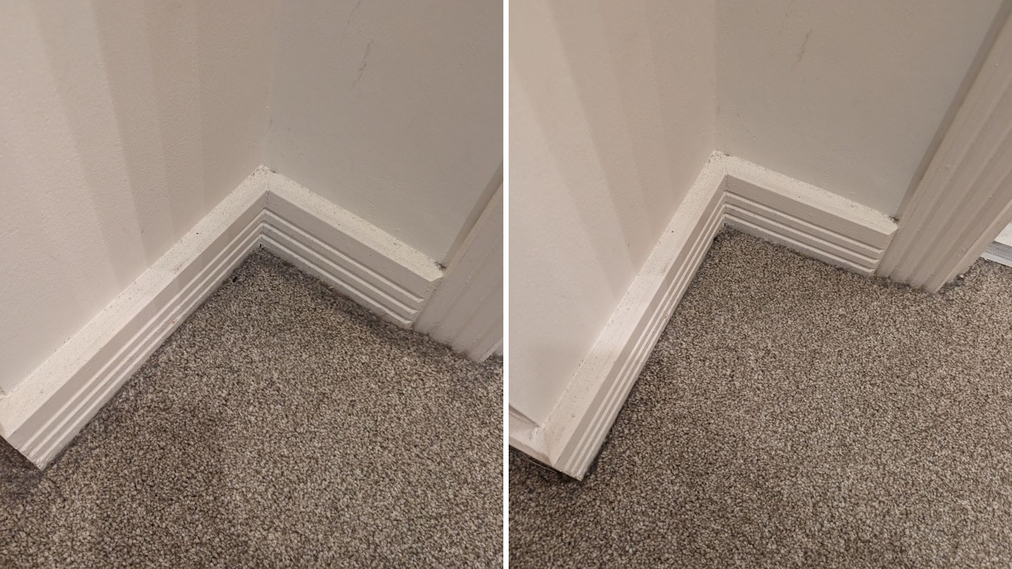 before and after with Corner Genie