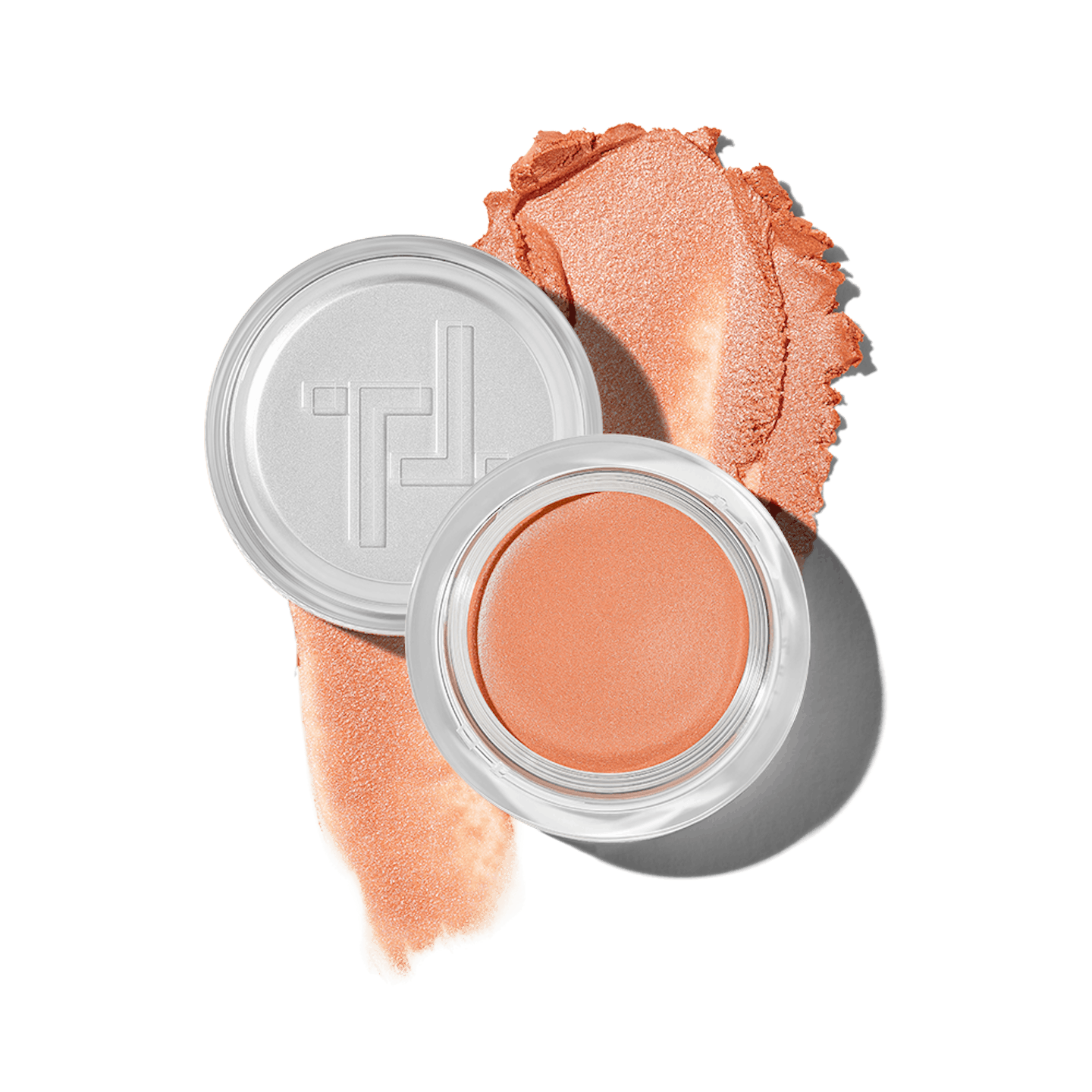 A pot of Eye2Eye eyeshadow along with a shade swatch