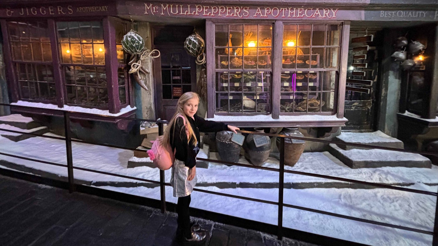 Diagon Alley in the snow