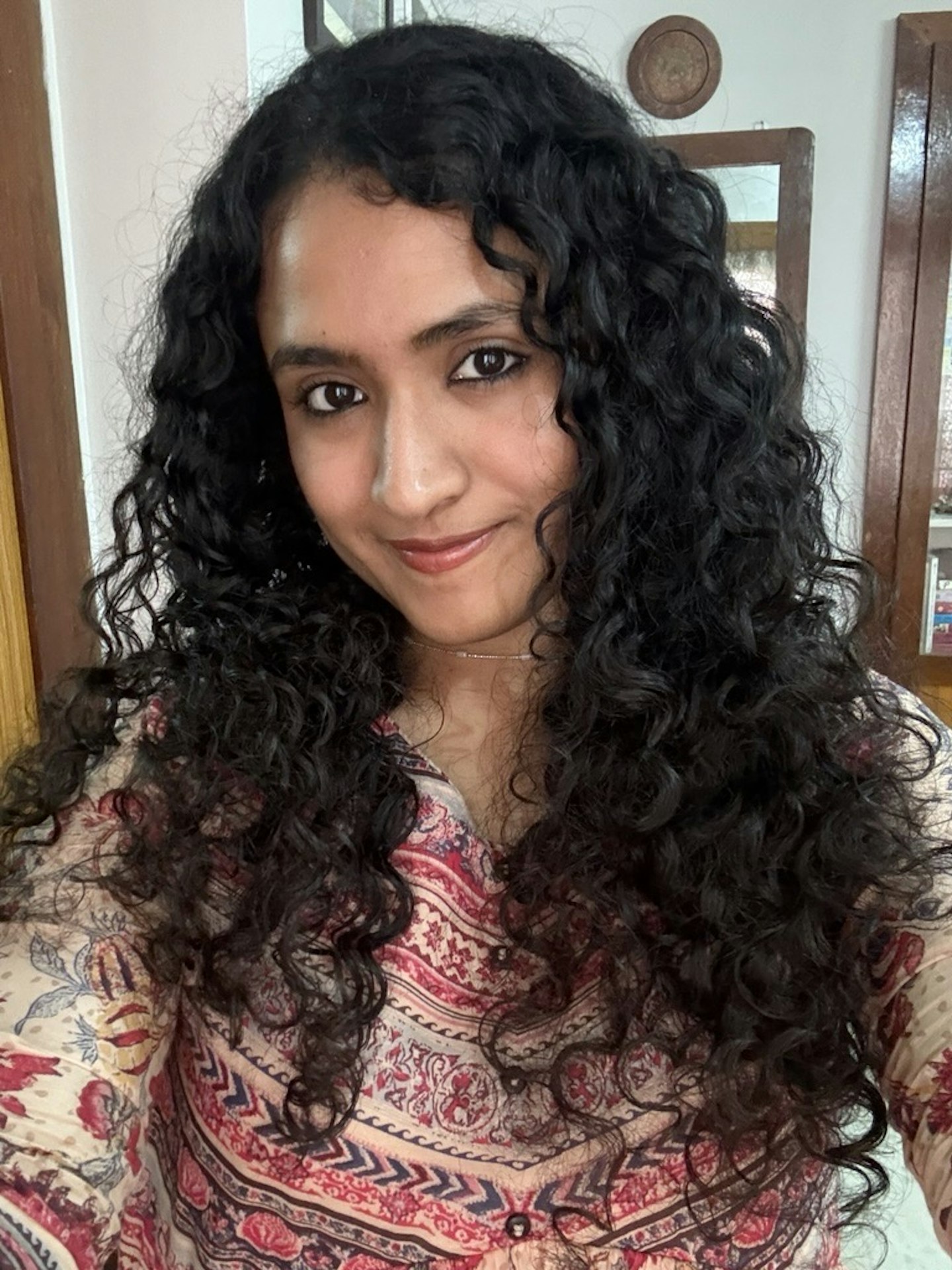 Day 2 after using the Curlsmith Weightless Air Dry Cream 