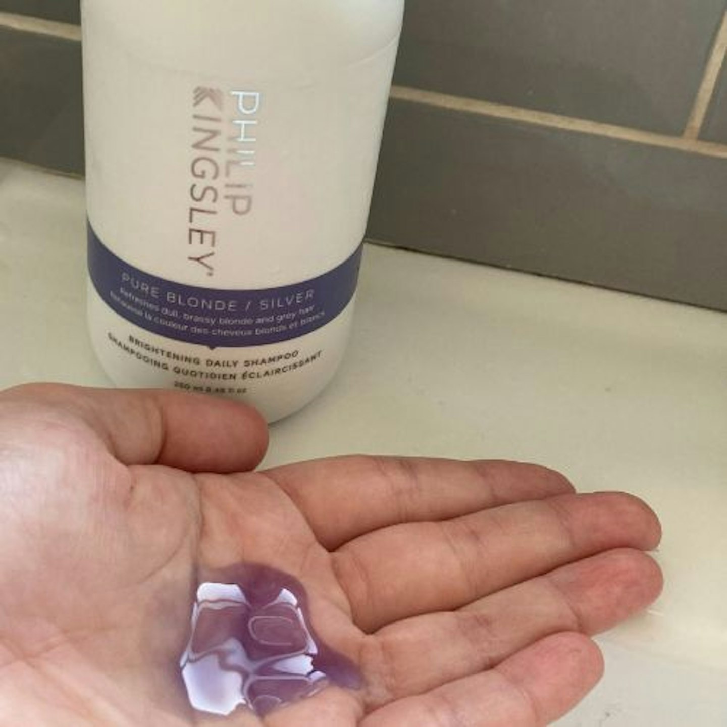 Testing Philip Kingsley Pure Blonde/Silver Purple Brightening Shampoo