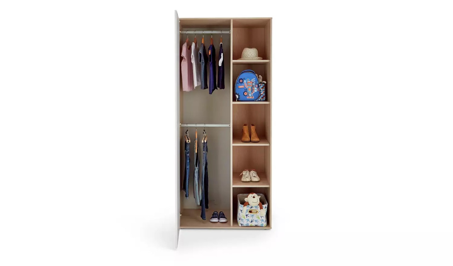 Argos Home Camden 1 Door Shelved Wardrobe