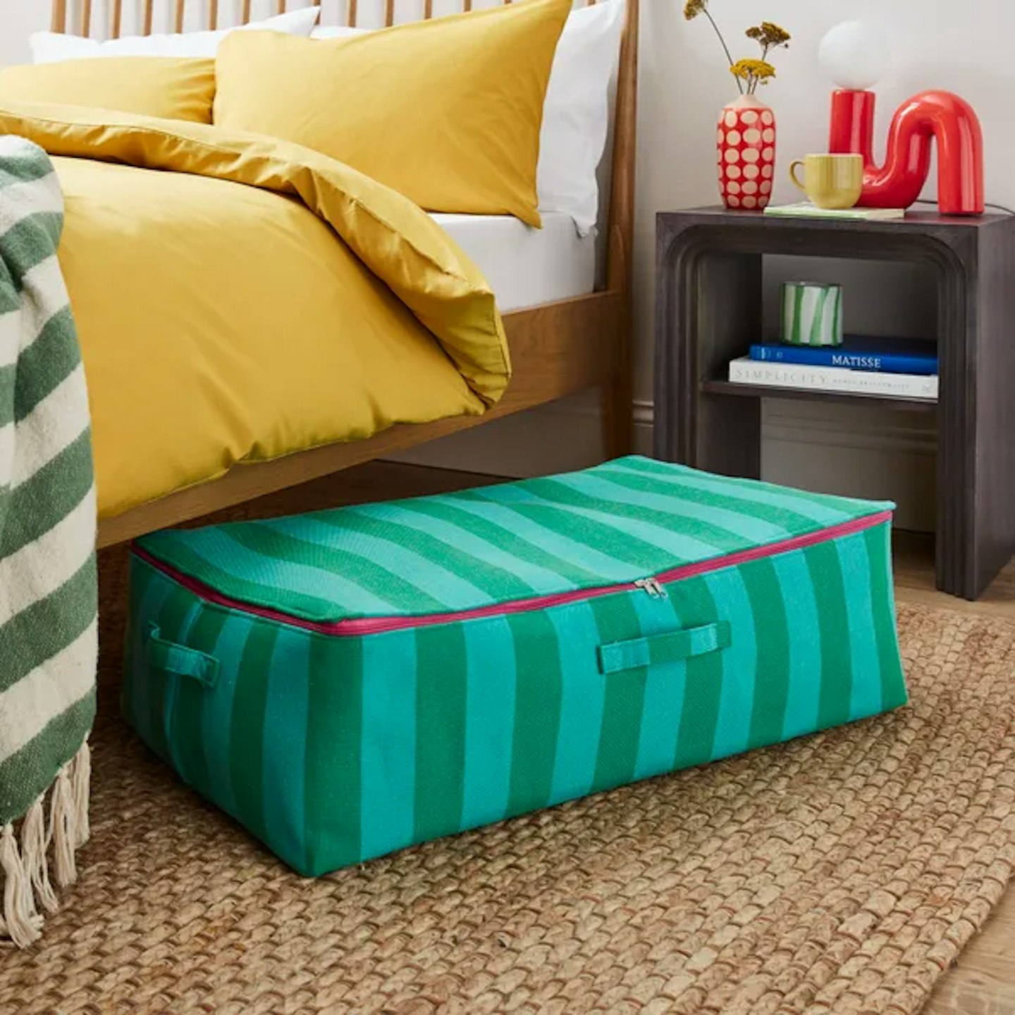 Elements Sutton Woven Stripe Underbed Storage Bag