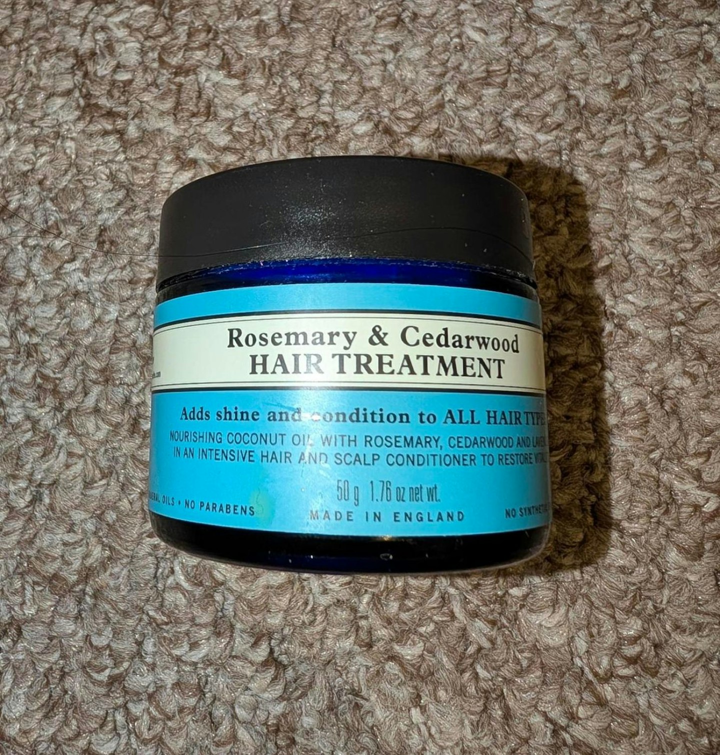 Yours testing Neal’s Yard Remedies - Rosemary and Cedarwood Hair Treatment