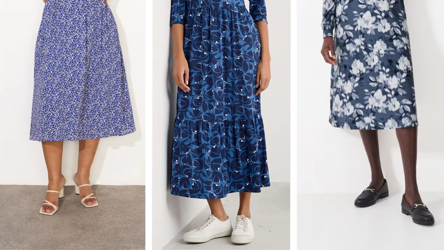 The best coloured shoes to wear with a blue dress The best coloured shoes to wear with a blue dress