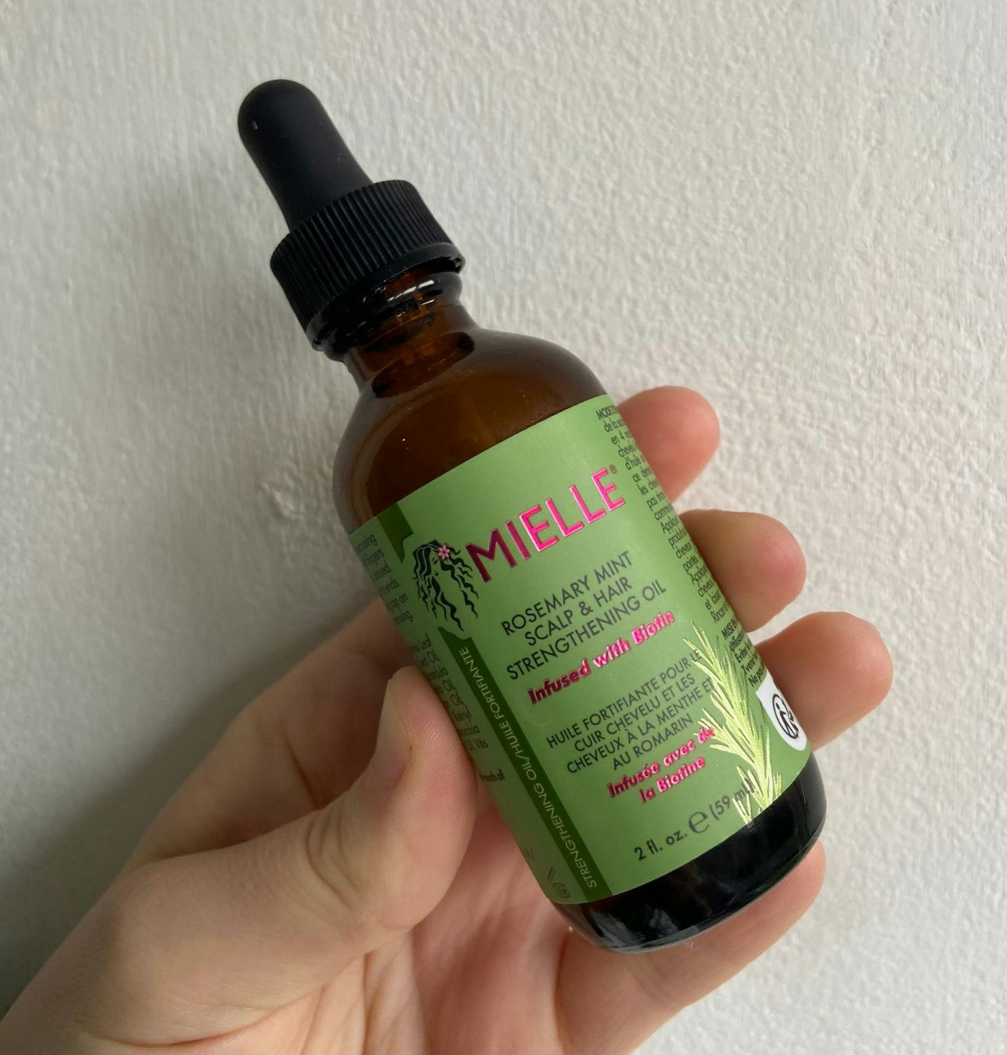 Yours testing the Mielle Rosemary Mint Scalp & Hair Strengthening Oil