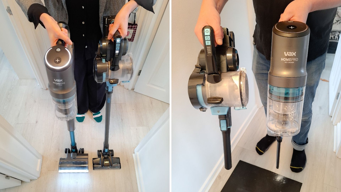 Comparing the weight, size and features of the VAX Blade 4 and VAX HomePro Cordless Vacuums
