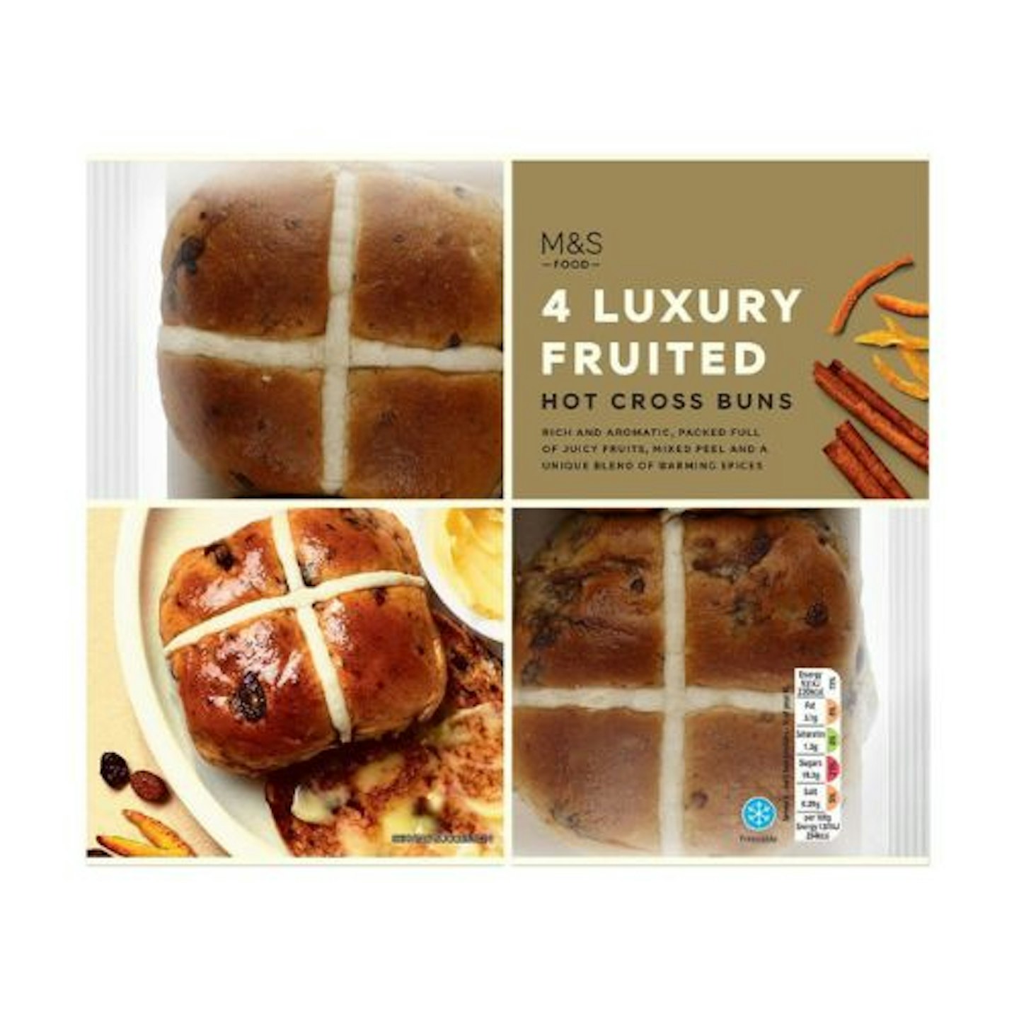 M&S Luxury Hot Cross Buns