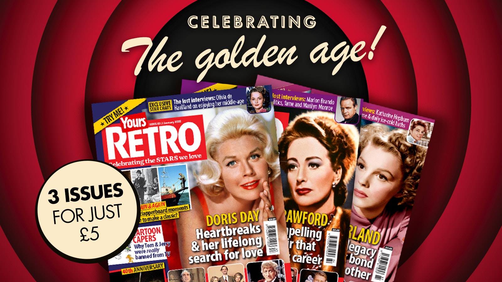 Get 3 issues for £5 of Yours Retro today