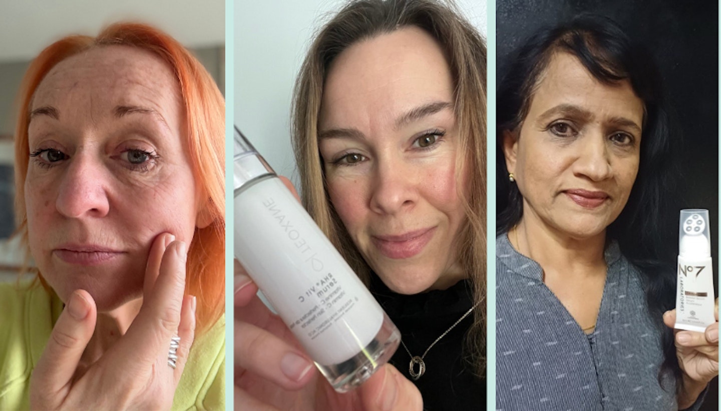 Testers who reviewed the serums for mature skin with the products