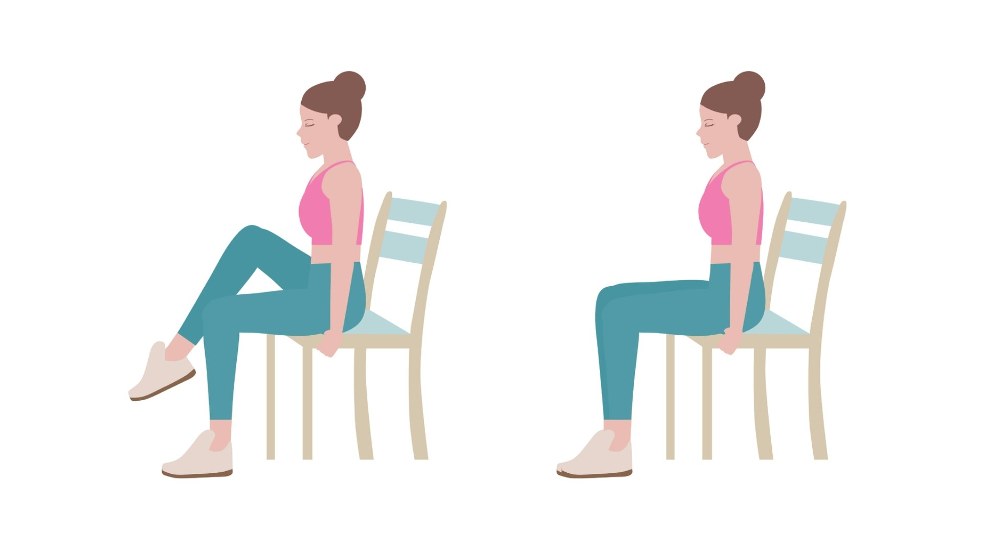 A hard chair is best for seated exercises