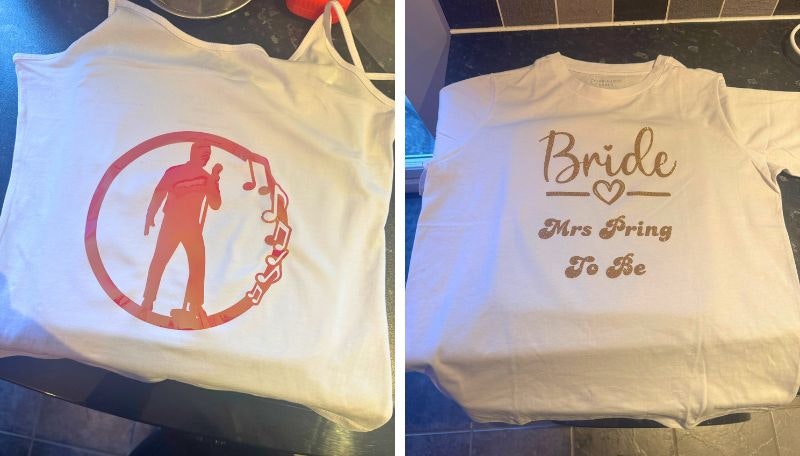 Cricut Joy Xtra review: Using heat transfer vinyl to make t-shirt