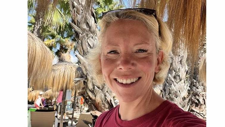 Becky Fuller on holiday in Italy